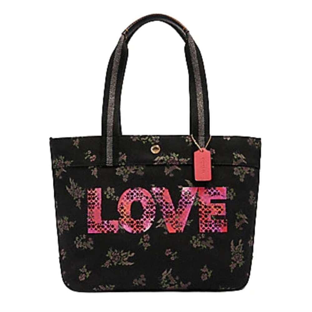 NWT Coach Tote With Jason Naylor Love Graphic